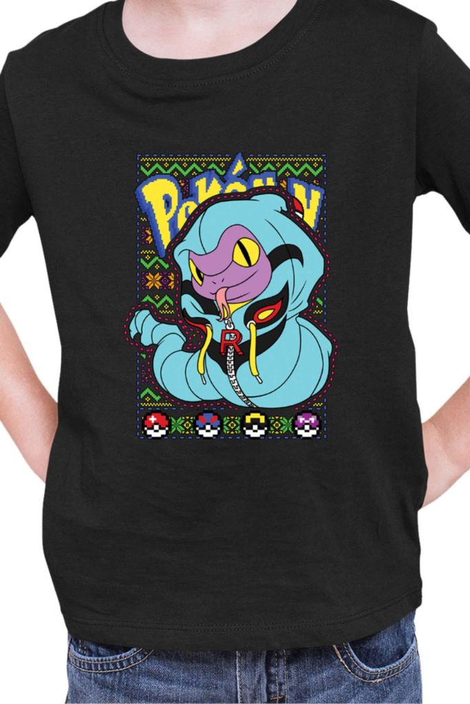 Kinder T-Shirt Japan Manga Anime Comics Pokemon 024, / Schwarz