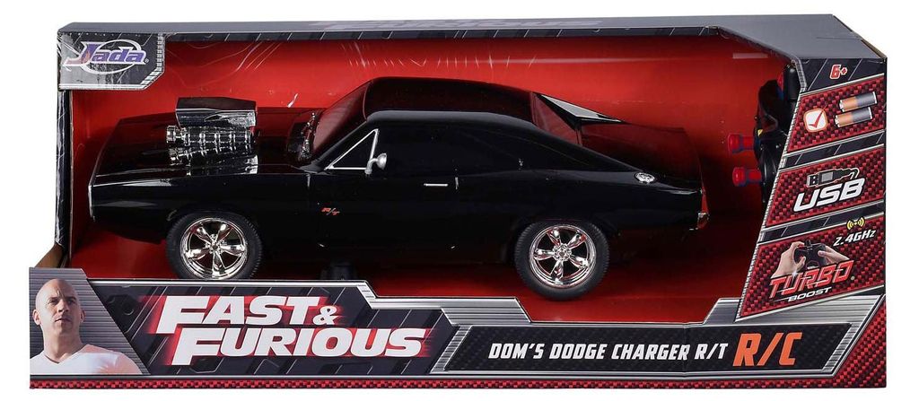 Jada Toys RC Auto Fast & Furious 1970 Dodge Charger 1:16 - ferngesteuertes Auto