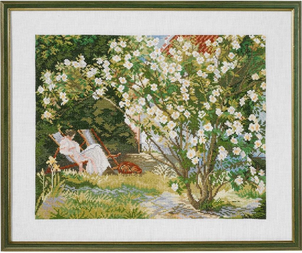 Eva Rosenstand Kreuzstich Set "Rosenstrauch", Zählmuster, 49x40cm