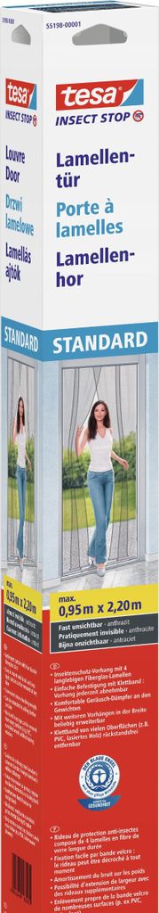 Porta a lamelle Fliegit antracite 0,95 m x 2,20 m Immagine del prodotto 