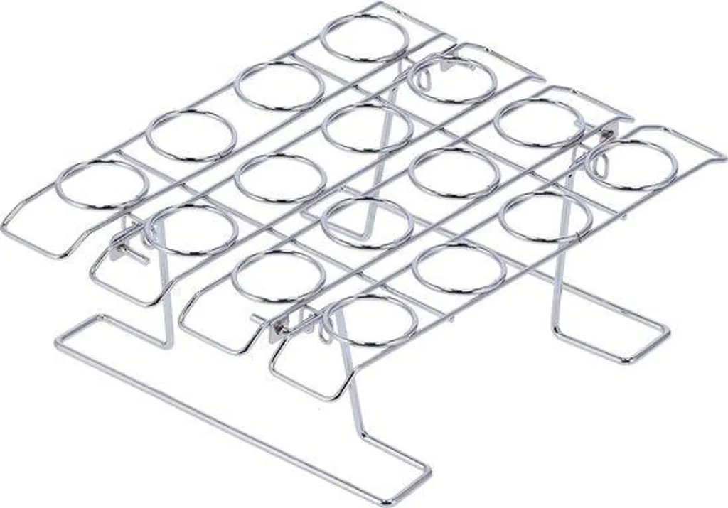 Support métallique pour coupes de glace et présentoir de cornets Inox