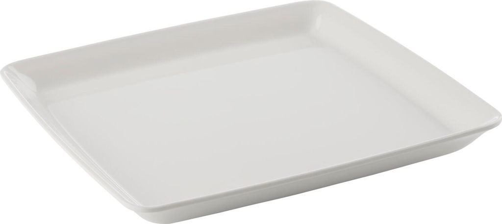 APS Servierteller aus Melamin Weiß BxTxH: 21,5 x 21,5 x 2 cm