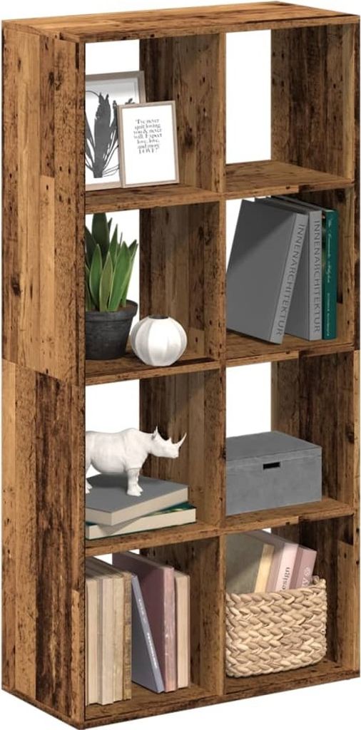Maison Exclusive - Raumteiler-Bücherregal Altholz-Optik 69,5x29x137,5 cm
