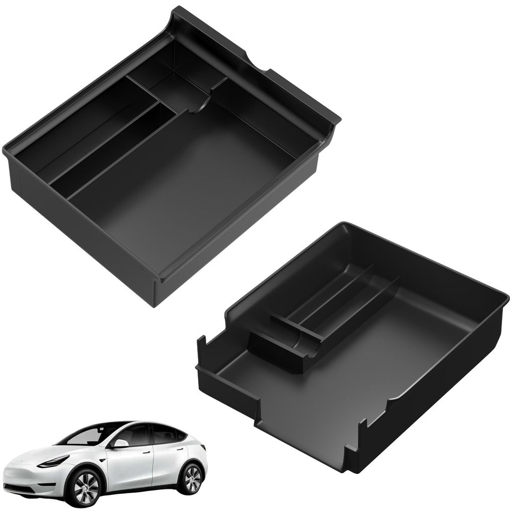 Kompatibles Zubehör für Tesla Model Y und Model 3 – Organizer für die Mittelkonsole des Autos, Ablagefach Phonillico