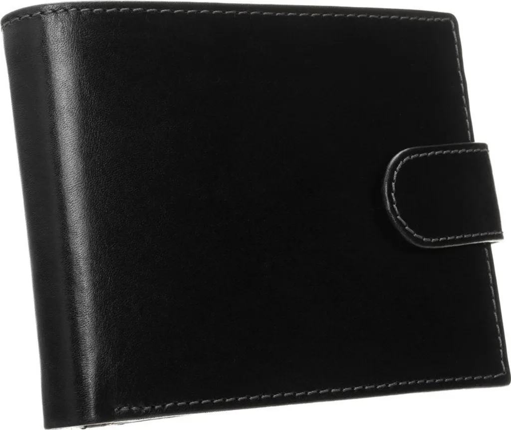 Rovicky Portefeuille en cuir noir pour homme Dibba - Taille Unique Compact