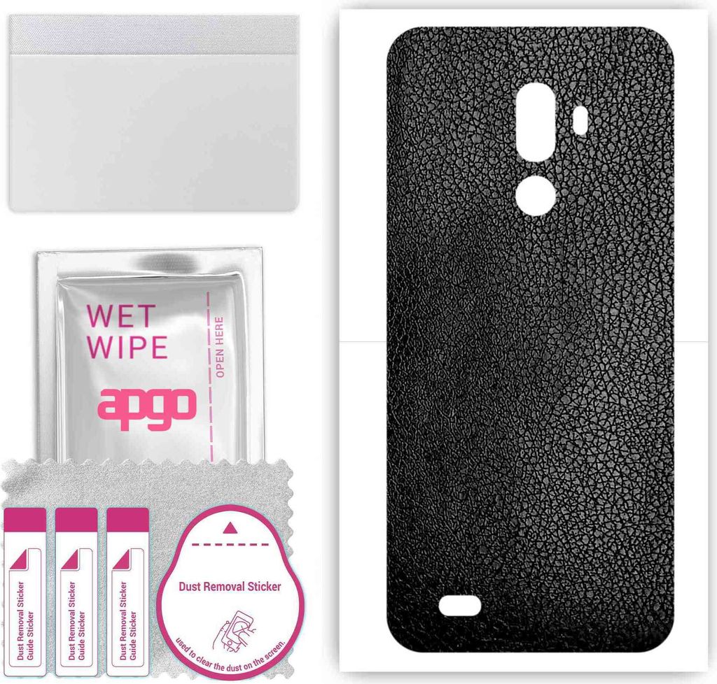 apgo Rückseite Schutzfolie, Skin, kompatibel mit Oukitel Y1000 Pro, Hinten Displayschutzfolie aus Vinylfolie, kratzfest, einfache Montage - Schwar...