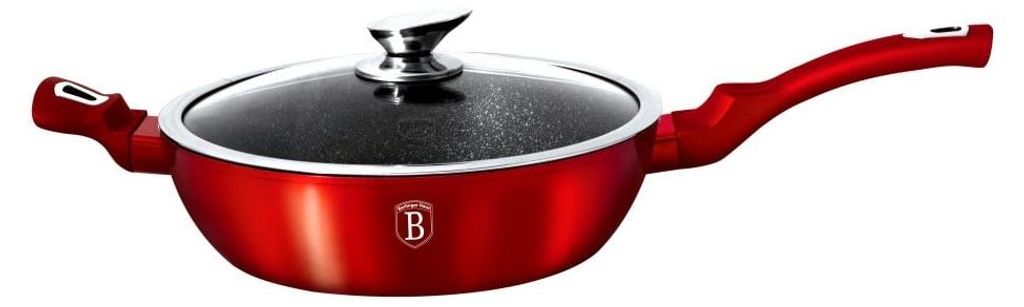Mramorovaná pánev s poklicí 32cm Burgundy Metalic Line Obrázek produktu 