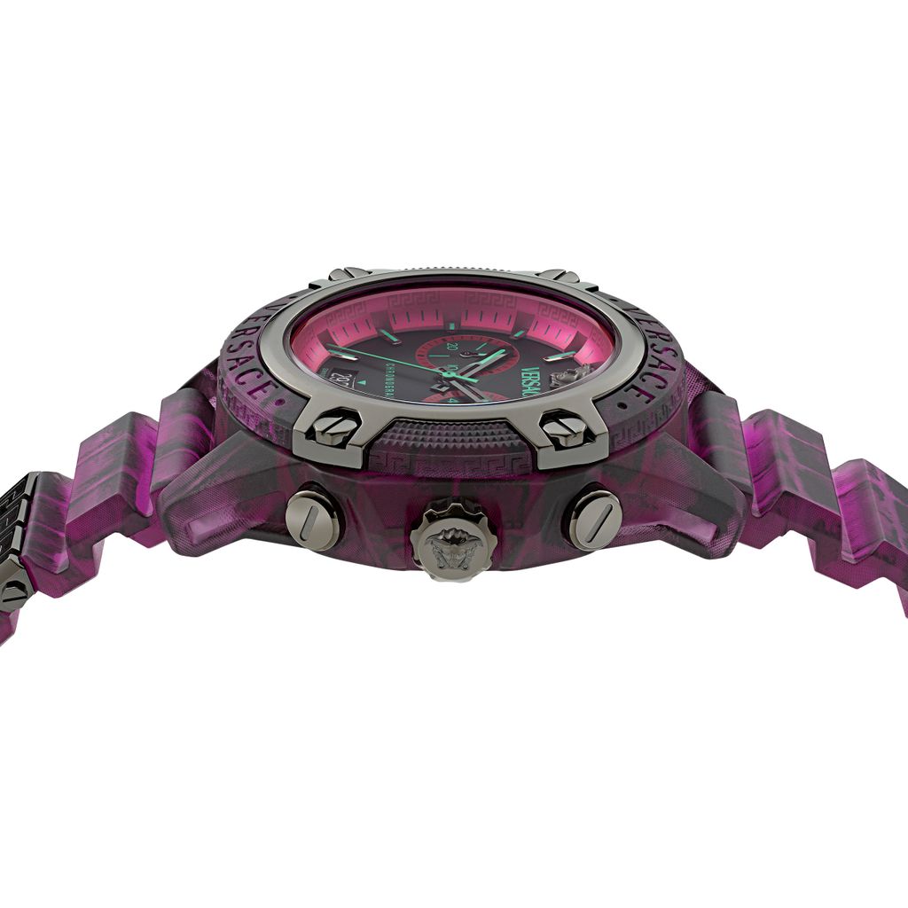 Versace Uni Chronograph Icon Active fioletowo-czarny