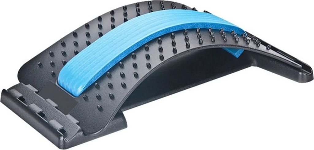 Rückenstrecker Blau mit Massage-Noppen – Ergonomischer Rücken-Dehner zur Entspannung & Lockerung der Rückenmuskulatur | Leicht, tragbar & viel...