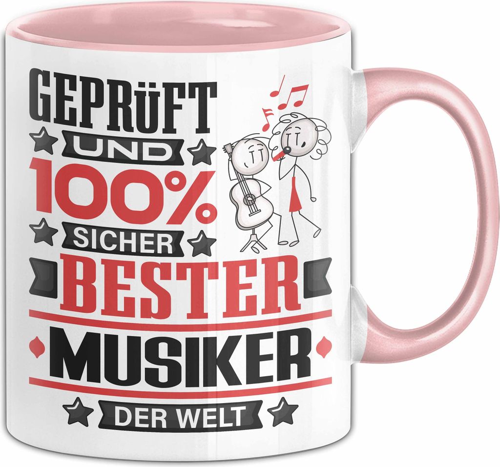 Musiker Geschenk Lustiger Spruch für Musiker Geschenkidee Bester Musiker Der Welt (Rosa)
