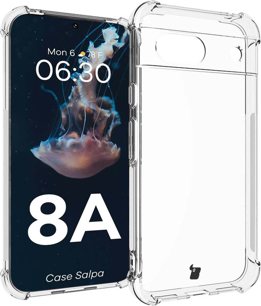 Elastyczne etui Bizon Case Salpa do Google Pixel 8A, przezroczyste