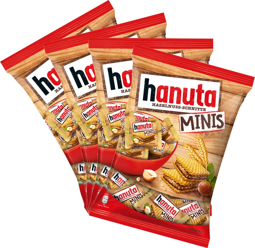 Hanuta Minis einzeln verpackte Mini Haselnuss Schnitte 200g Produktbild 