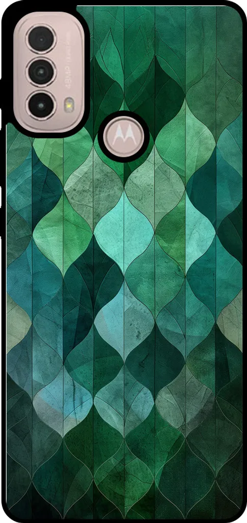 Cover Motorola E40 TPU Anti-Shock - Stampa Foglie Verdi Smartphonica