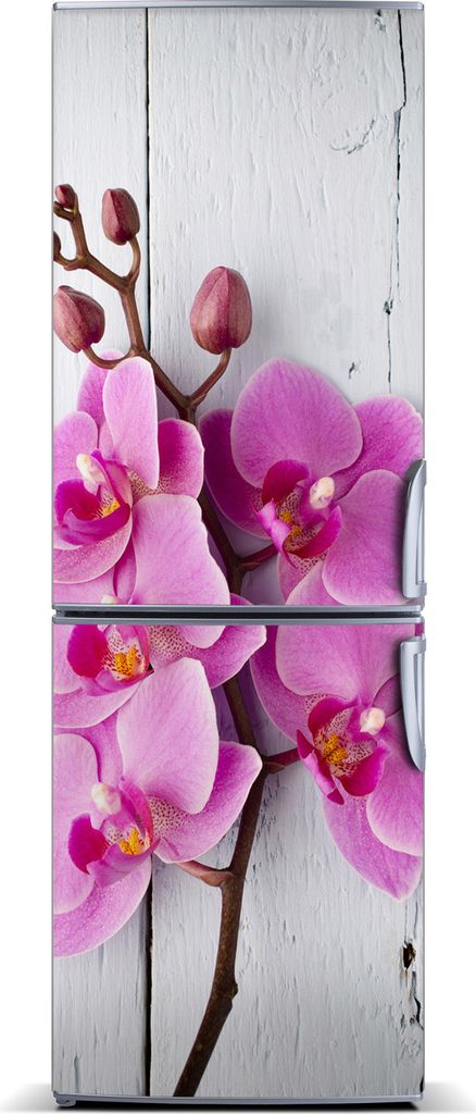 Tulup Kühlschrankdekoration - Magnetmatte - 70 cm x 190 cm - Magnet auf dem Kühlschrank - Orchidee