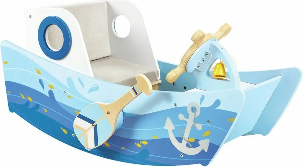 Bateau à Bascule Hape Bleu : Solution Éveil et Équilibre des Petits - 4