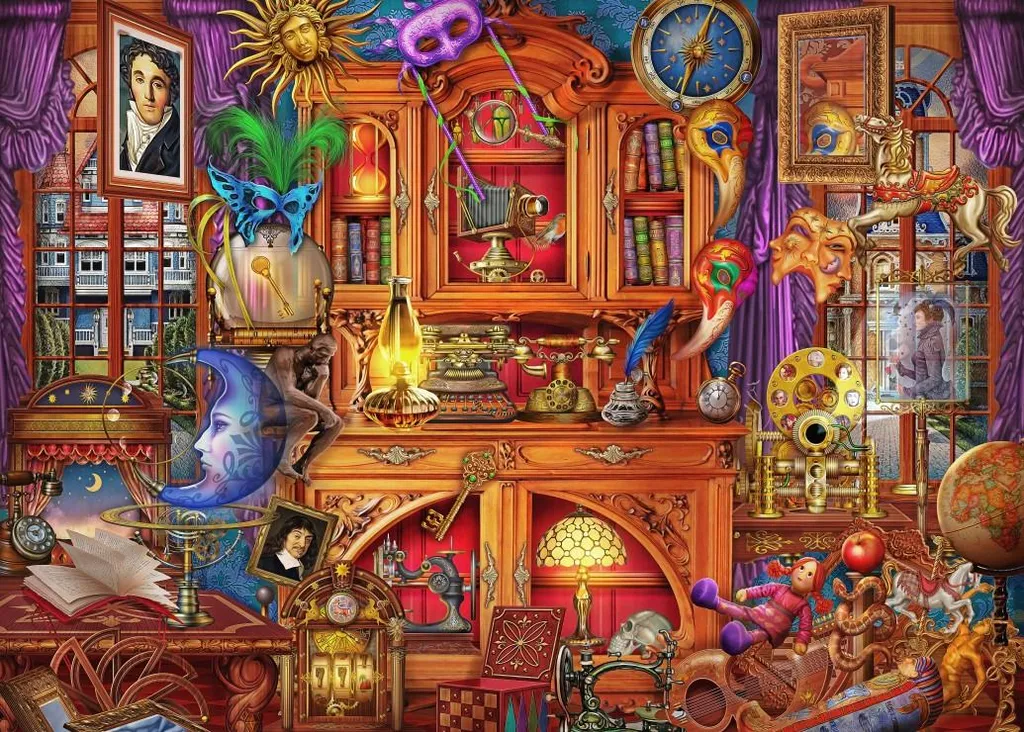 Puzzle 500 pièces Bluebird Puzzle Old Storage Room en carton bleu