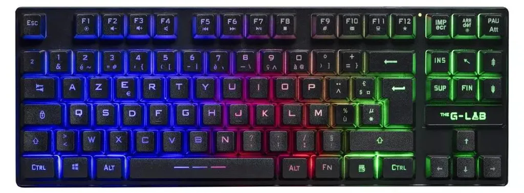 Clavier RGB TKL Blanc Keyz Neon par The G-Lab pour le Gaming