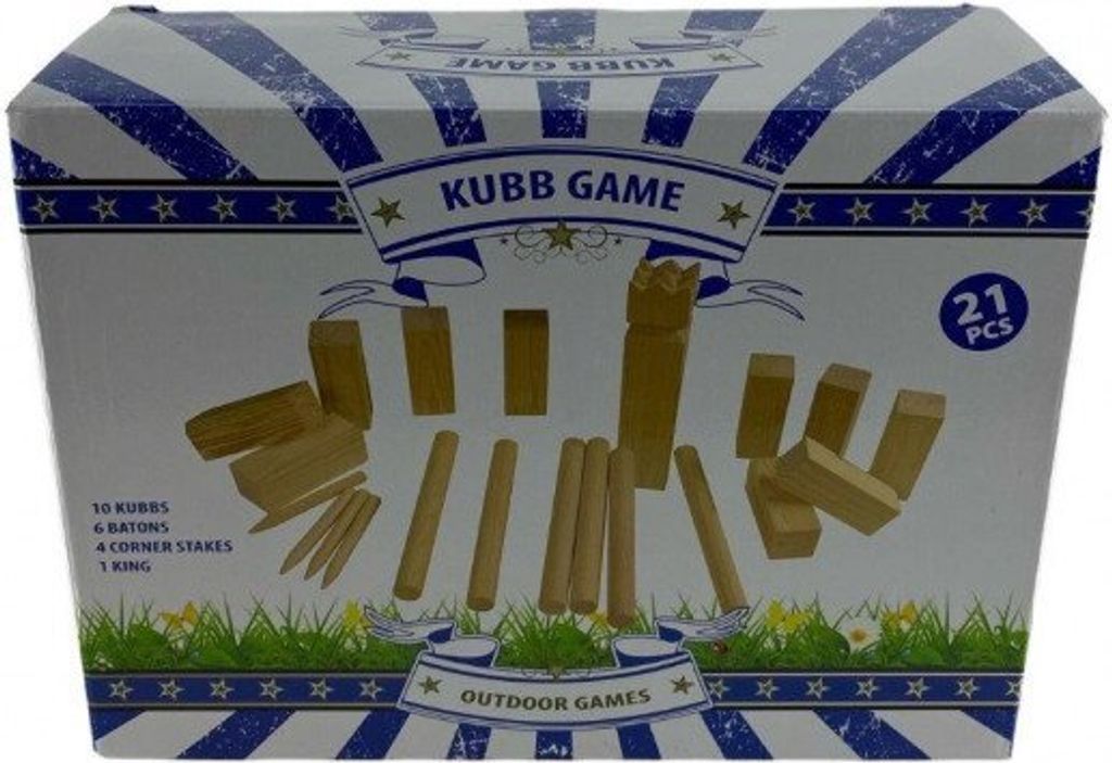 Outdoor Games Outdoor-Spiele Kubb-Spiel - Holz - 21-teilig Produktbild 1