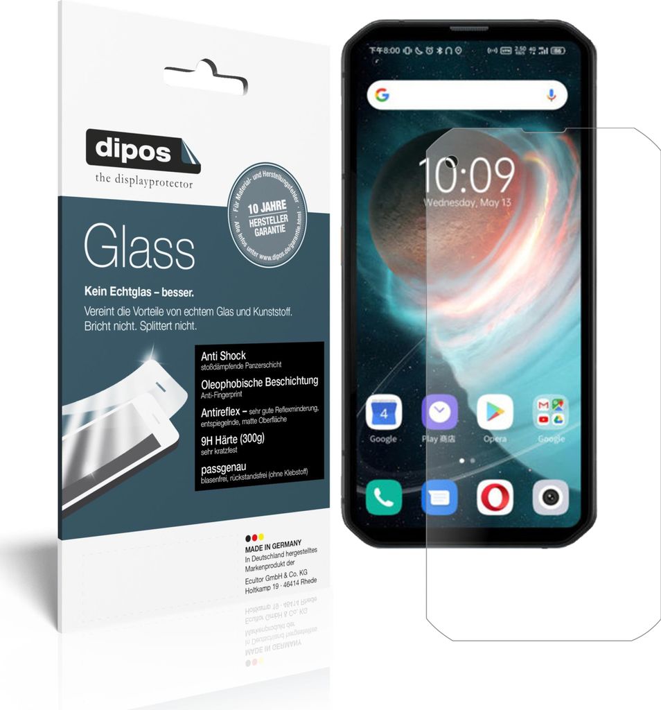 1x Schutzfolie für Blackview BL6000 Pro matt - Anti-Shock 9H Folie dipos Glass Kunststoffglas