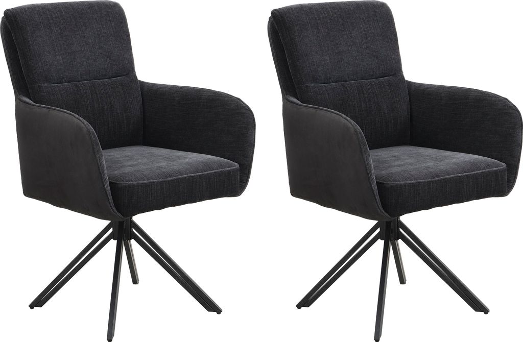 byLIVING Stuhl 2-er Set TINO / Bezug Webstoff-Mikrofaser in Produktbild 