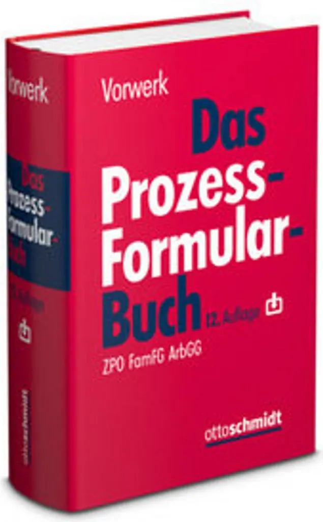 Livre de Formulaires Juridiques Allemands Das Prozessformularbuch