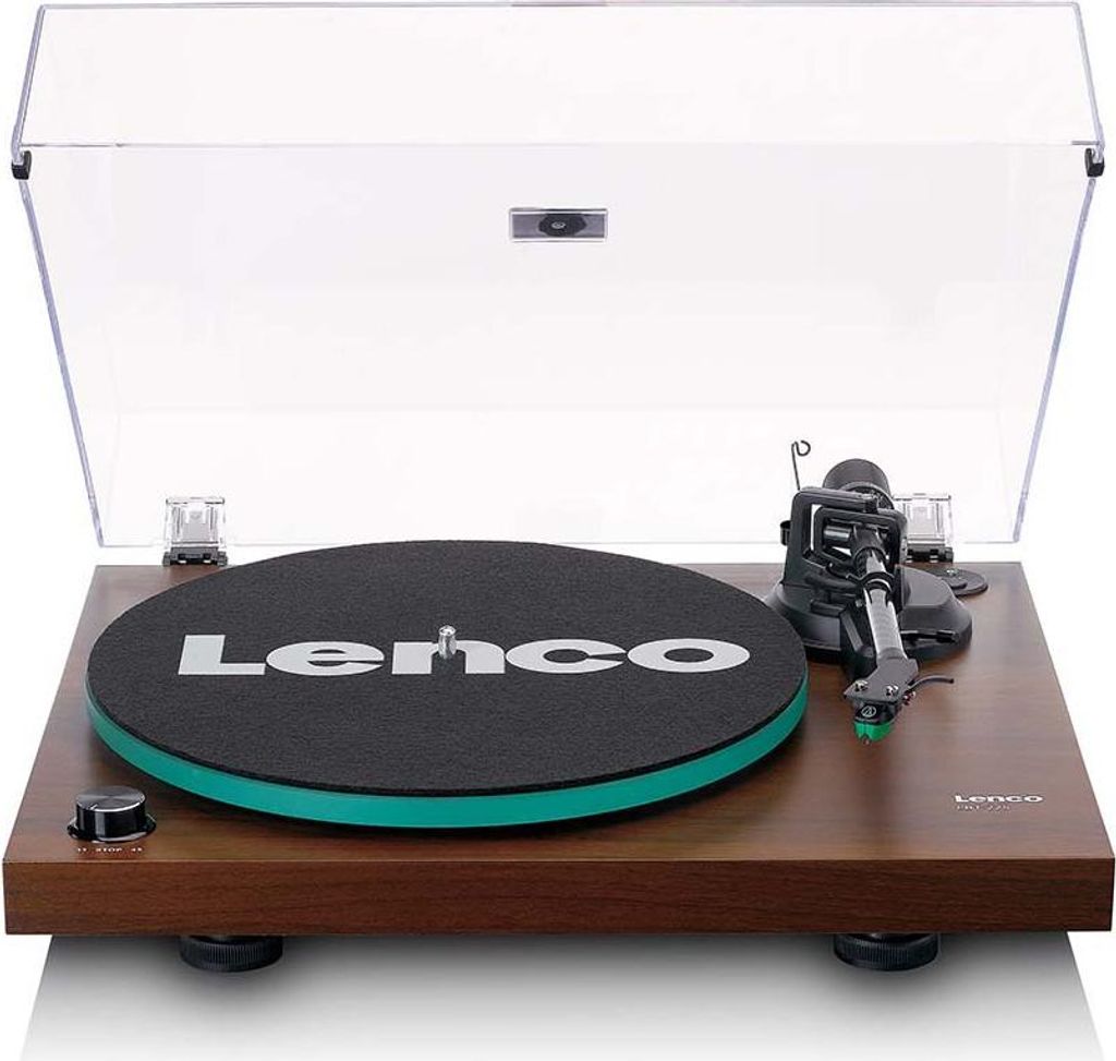 Lenco LBT-225WA - Plattenspieler mit Riemenantrieb, Bluetooth und Anti-Skating - dunkelbraun