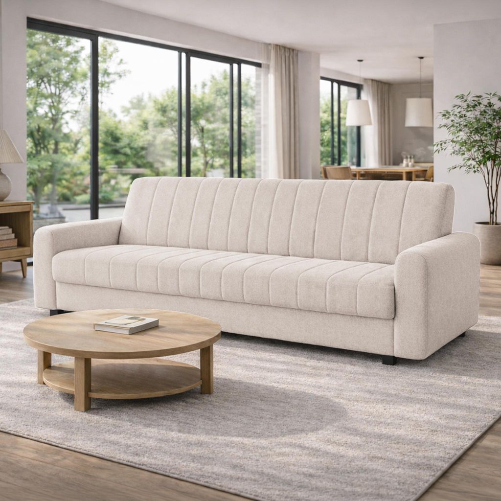 Sofa PIXI, Wohnzimmer, modernes Schlafsofa Couch 3-Sitzer Produktbild 