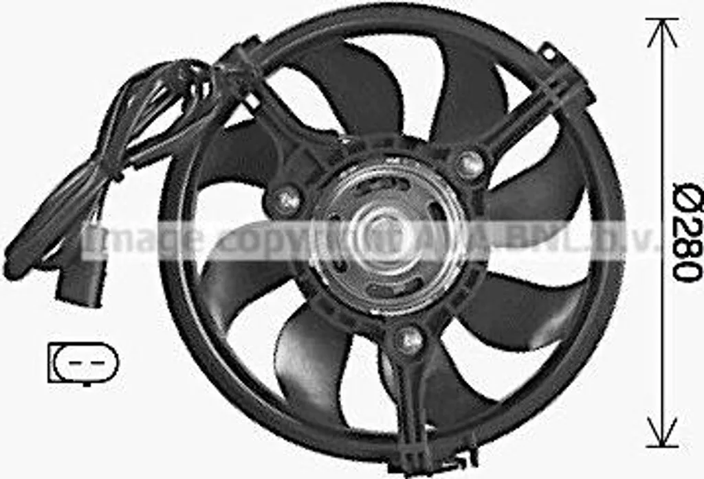 Ventilateur de Refroidissement AVA AI7520 OE 8D0959455N pour Audi A6 4B