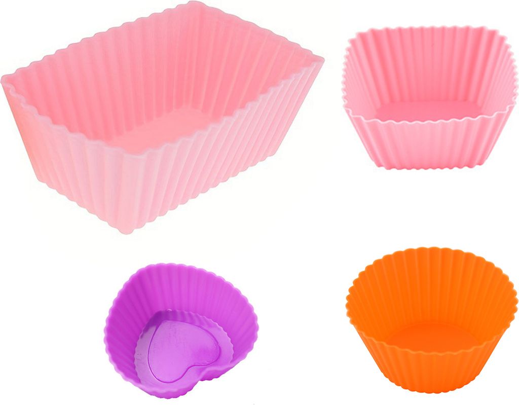 40-teiliges Lunchbox-Teiler-Set, wiederverwendbare Cupcake-Förmchen aus Silikon zum Backen von Muffins, hitzebeständige Teilerbecher für Lunchbo...