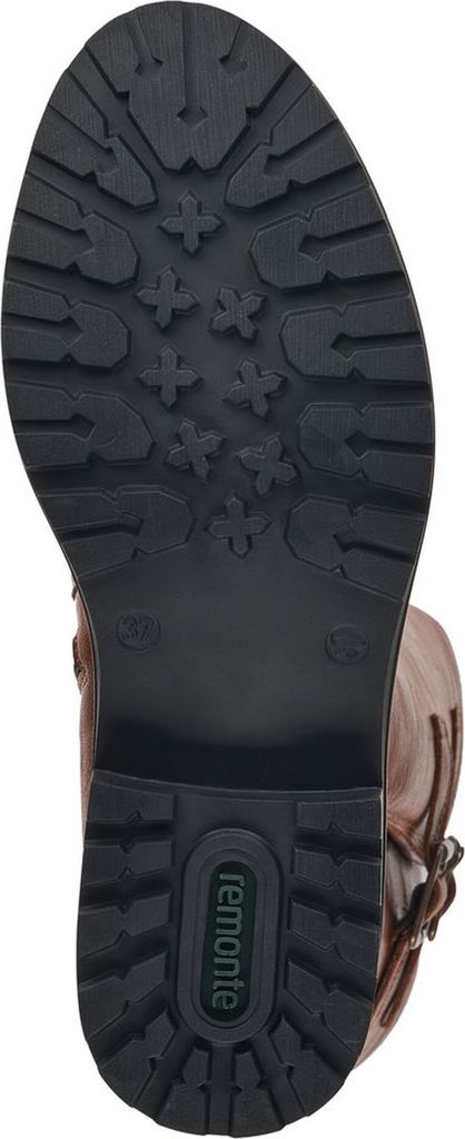 Remonte Damen Stiefelette mit verstellbarer Schaftweite & Reißverschluss R6590, Größe:37 EU, Farbe:Braun