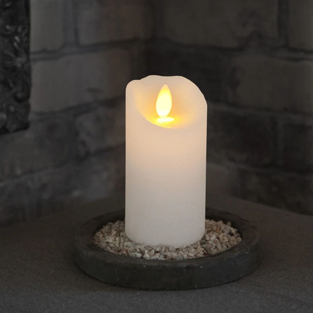 Świeca Led woskowa GLOW biała 10cm Zdjęcie produktu 