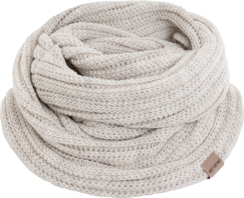 Knit Factory Nica Loop Schal - Beige - One Size