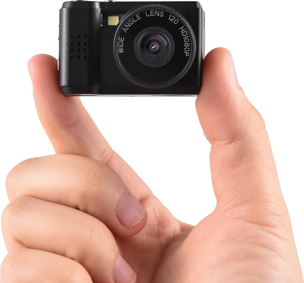 Mini-Digital-Videokamera, 1080P-Camcorder, eingebauter Akku mit LCD-Bildschirm-Blitz fuer Foto-Videos