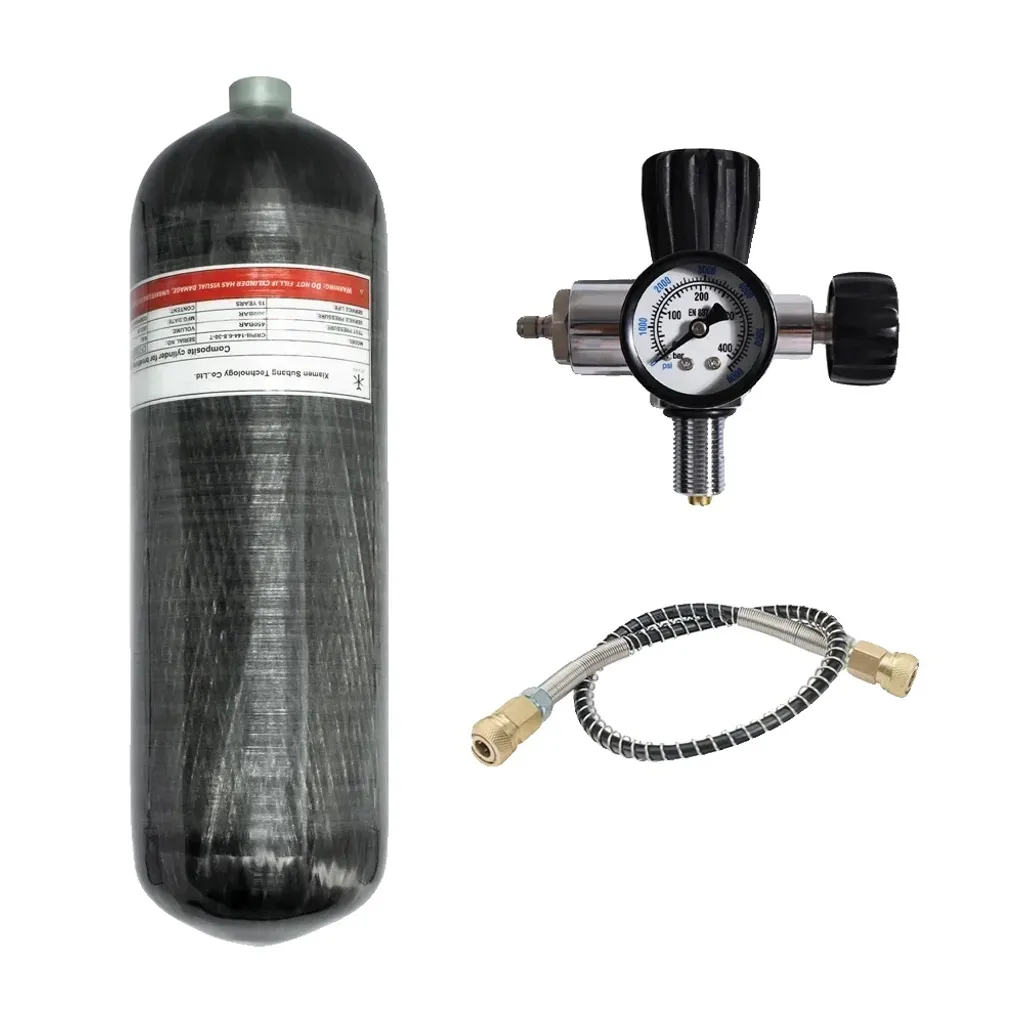 TUXING Bouteille Fibre de Carbone 6,8L 4500psi avec Valve de Type B