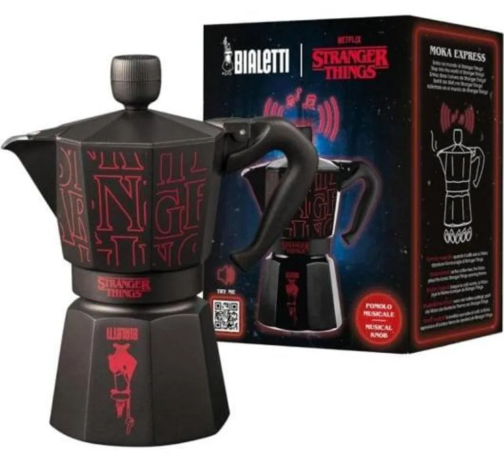 Finis les matins tristes avec la Cafetière Bialetti Stranger Things USB-C