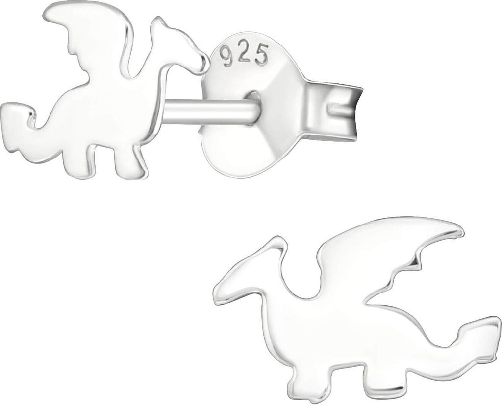 Ohrstecker 925 Sterling Silber mit Drachen
