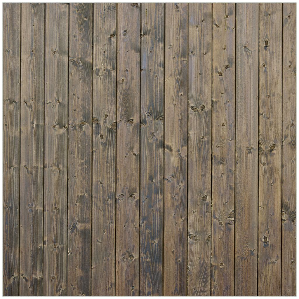 Wallario Premium Glasbild, freischwebende Optik, kräftige Farben, Größe 50 x 50 cm Motiv Holzpaneelen in grau braun - Holzmuster mit Maserung
