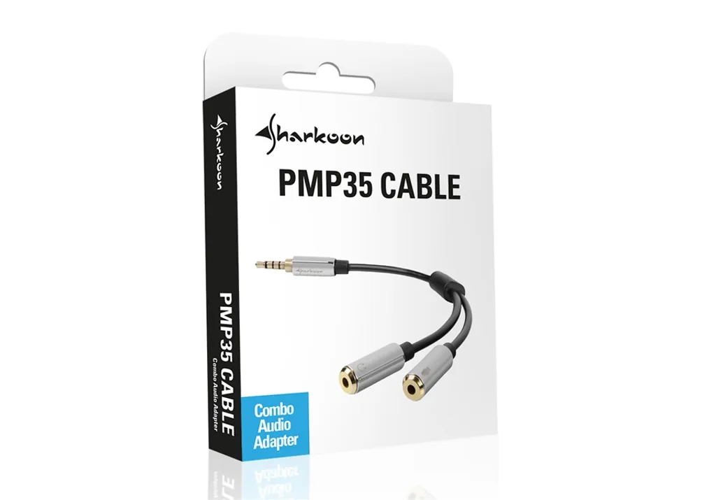 Adaptateur Audio Jack 3,5mm Combiné pour Casque Micro avec Double Prise - 6