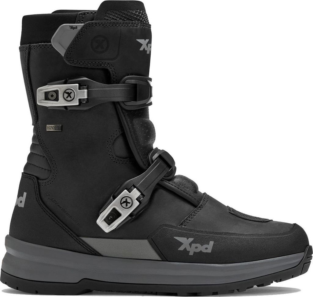 XPD X-Adventure Mid H2Out waterproof Motorrad Stiefel, schwarz, 46