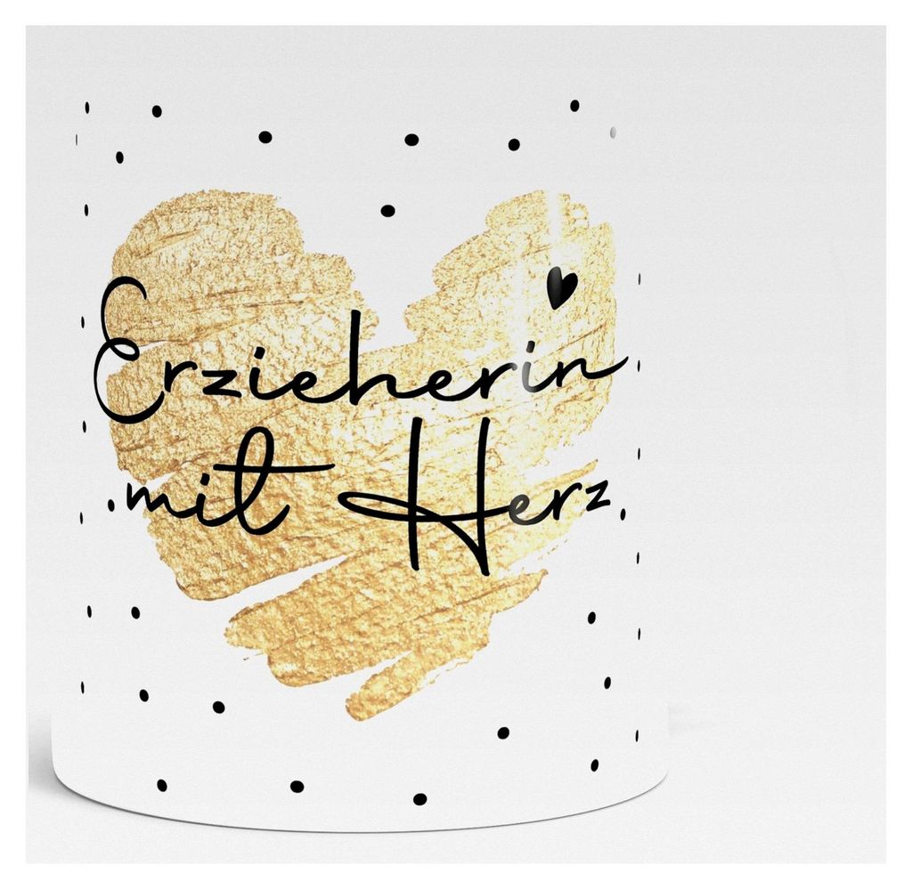 Kaffeetasse Herz Danke Geschenk Lieblingsmensch Alltagsheld Berufe Spruch Schrift Weiß Keramiktasse