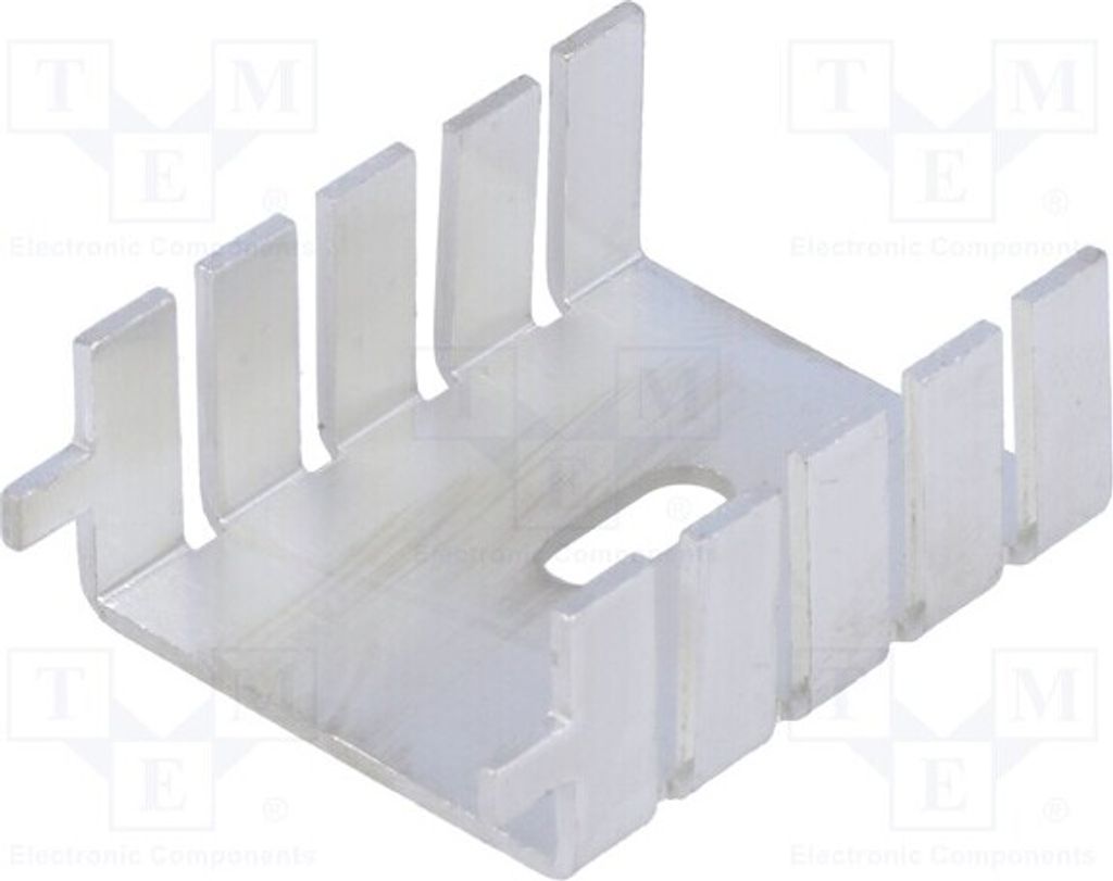1x Radiator: gepresst L: 33mm 20K/W H: 12,7mm roh FK 222 MI Kühler W: 25,4mm