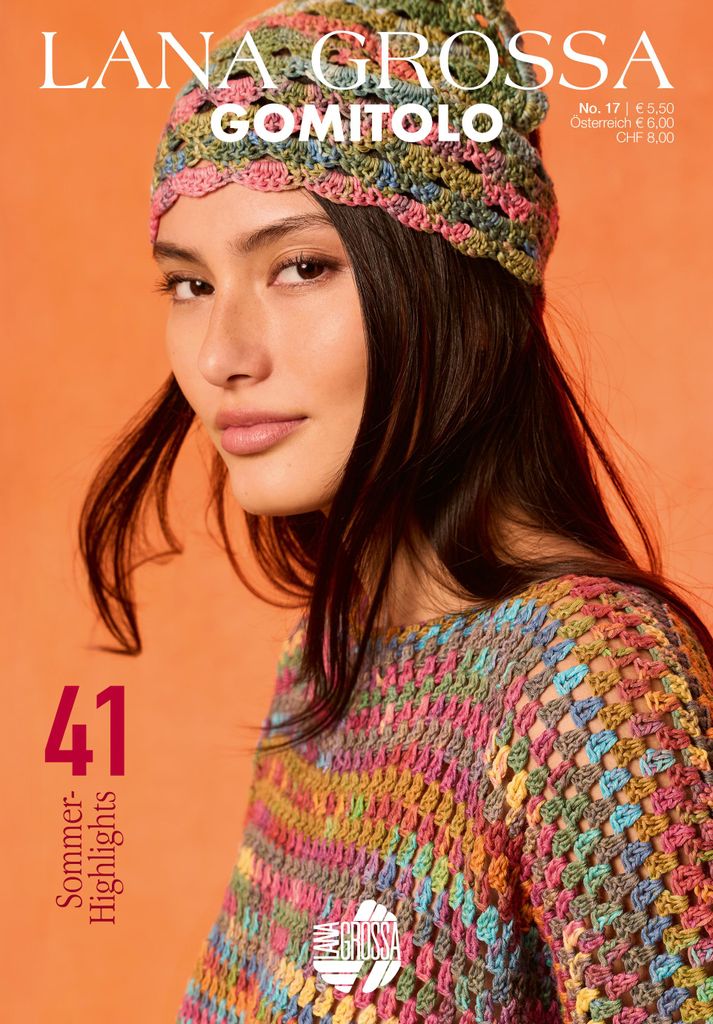 Lana Grossa GOMITOLO Nr. 17 – 41 sommerliche Strickdesigns Produktbild 