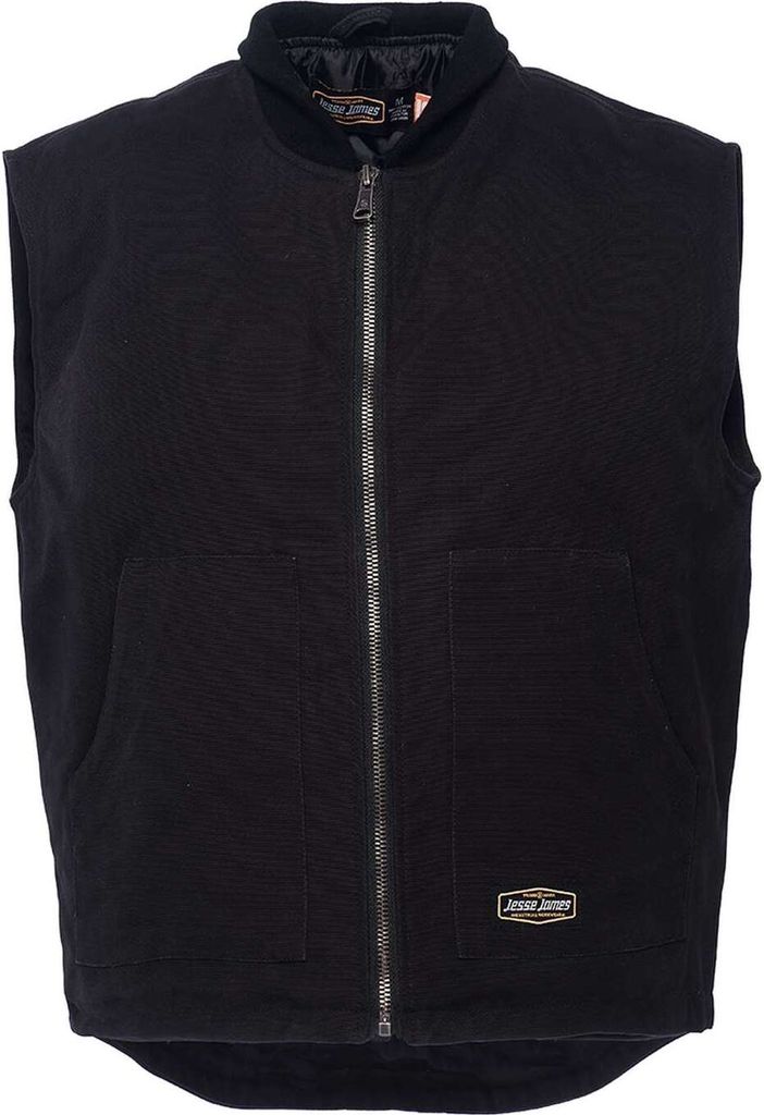 Jesse James Workvest Canvas Black-S