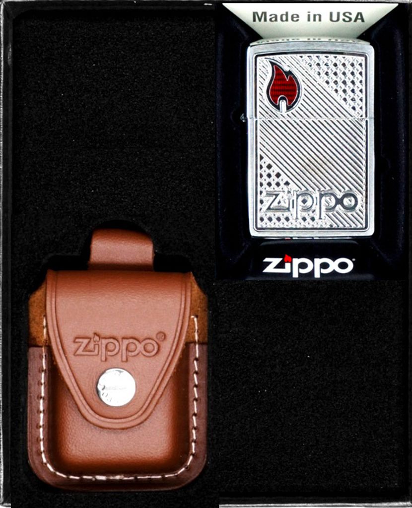 Feuerzeug-Set ZIPPO TILES EMBLEM Geschenk No2