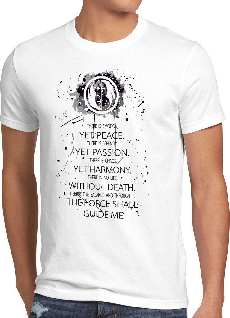 BaumwolleCloud Jedi Code Herren T-Shirt Kodex Ritter