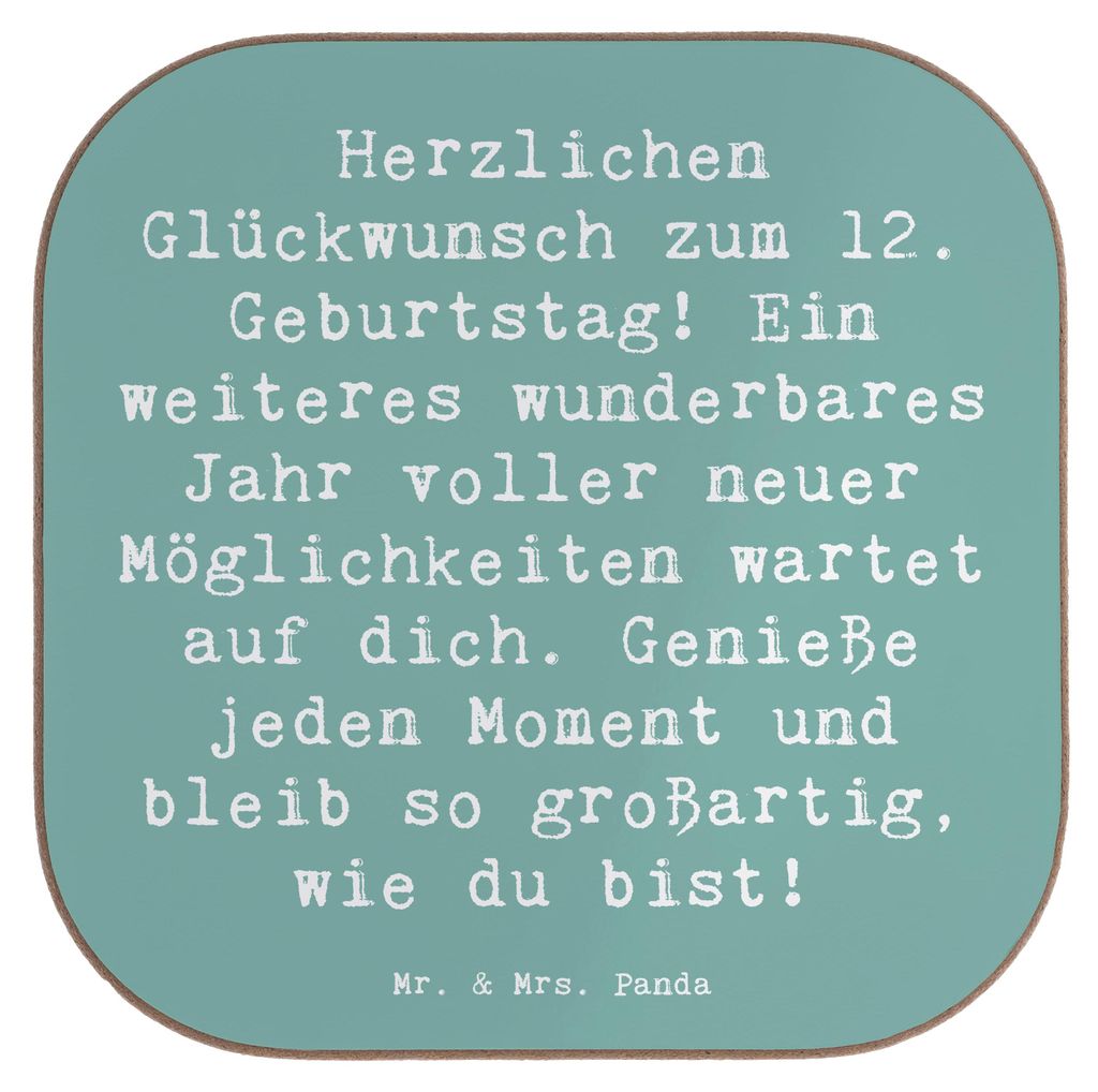 Mr. & Mrs. Panda Untersetzer für Gläser Spruch 12. Produktbild 