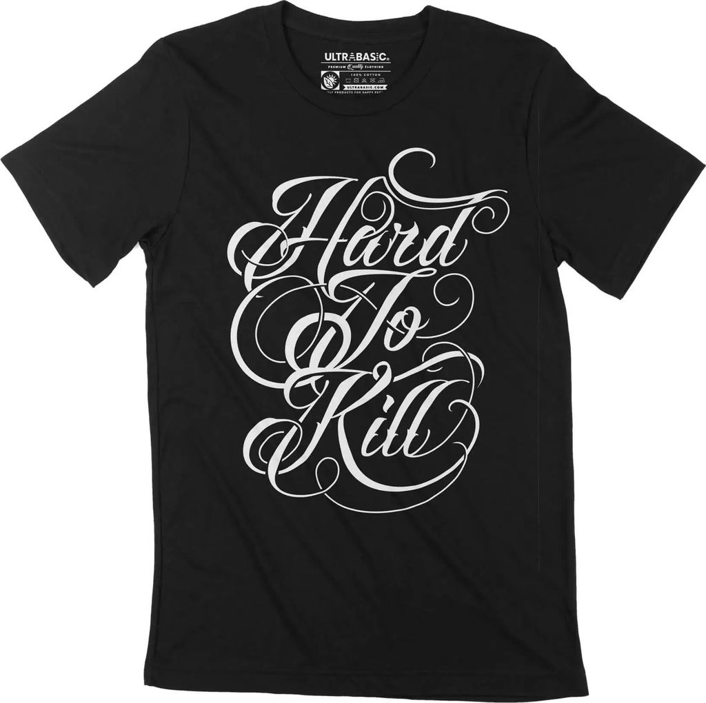 Herren Grafik T-Shirt Schwer zu tötende Offensive – Hard To Kill Offensive – Öko-Verantwortlich Vintage Jahrgang Kurzarm Lustige Druck Geburt...