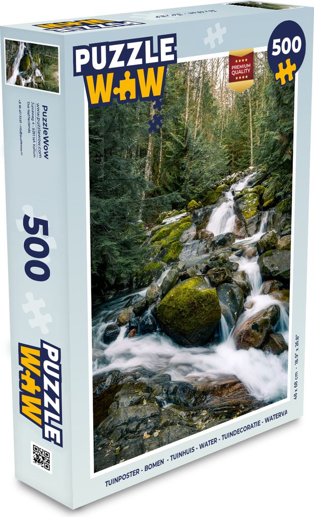 MuchoWow Puzzle 500 Teile Natur - Wasserfall - Bäume - Herbst - Denken - Spiel - Toy