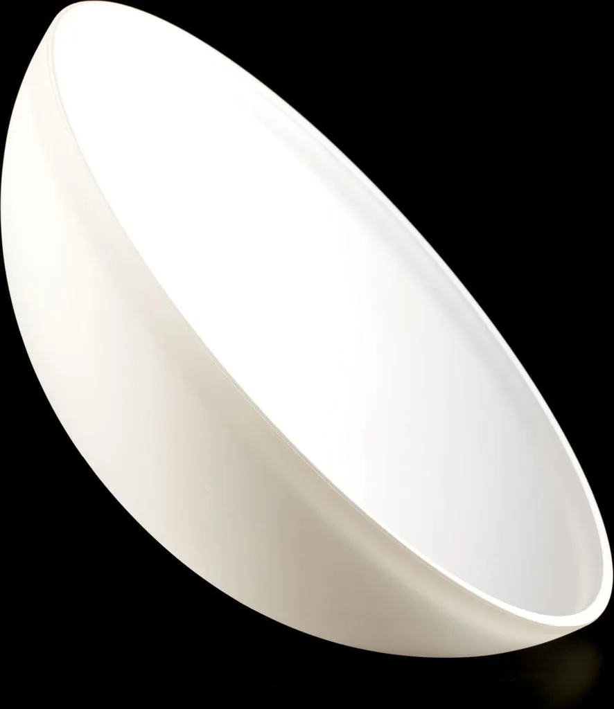 Globe de rechange en verre blanc pour lampe E27 - Diffuseur Ø40cm trou 42mm - 3