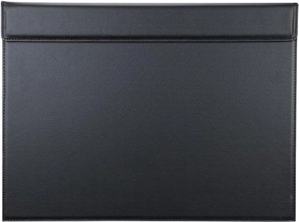 Tapis de Bureau Noir en Simili Cuir - Protection de Table Polyuréthane